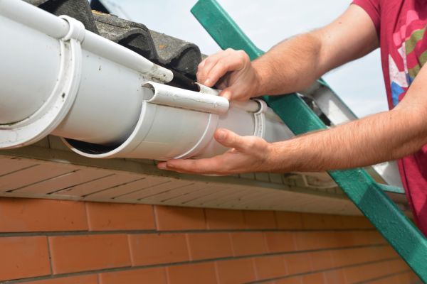 Large Gutter Repair in West Bend