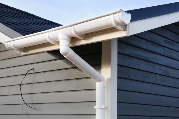 PVC Rain Gutter Installation in West Bend