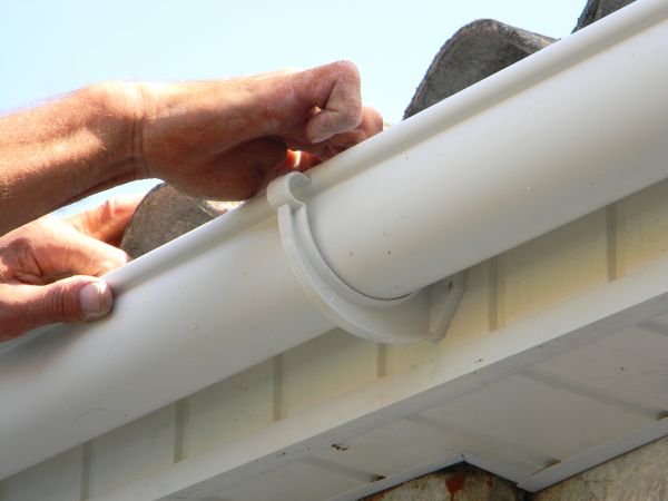 Plastic Gutter Repair in West Bend